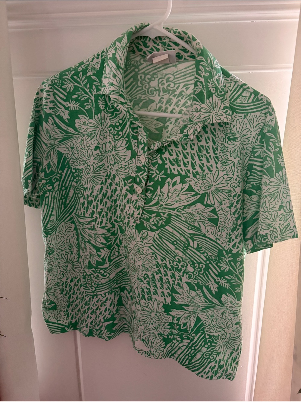 Koret Green White Shirt Size 38 M